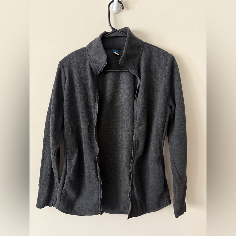 Women's Gray Fleece Zip Up